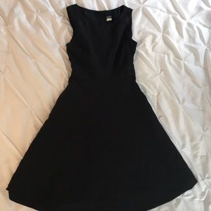 J. Crew Black Seersucker Dress